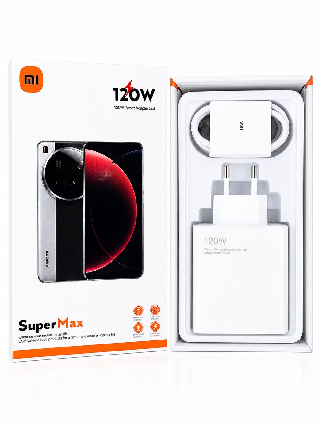 اداپتور و شارژر120W SUPER MAX xiaomi