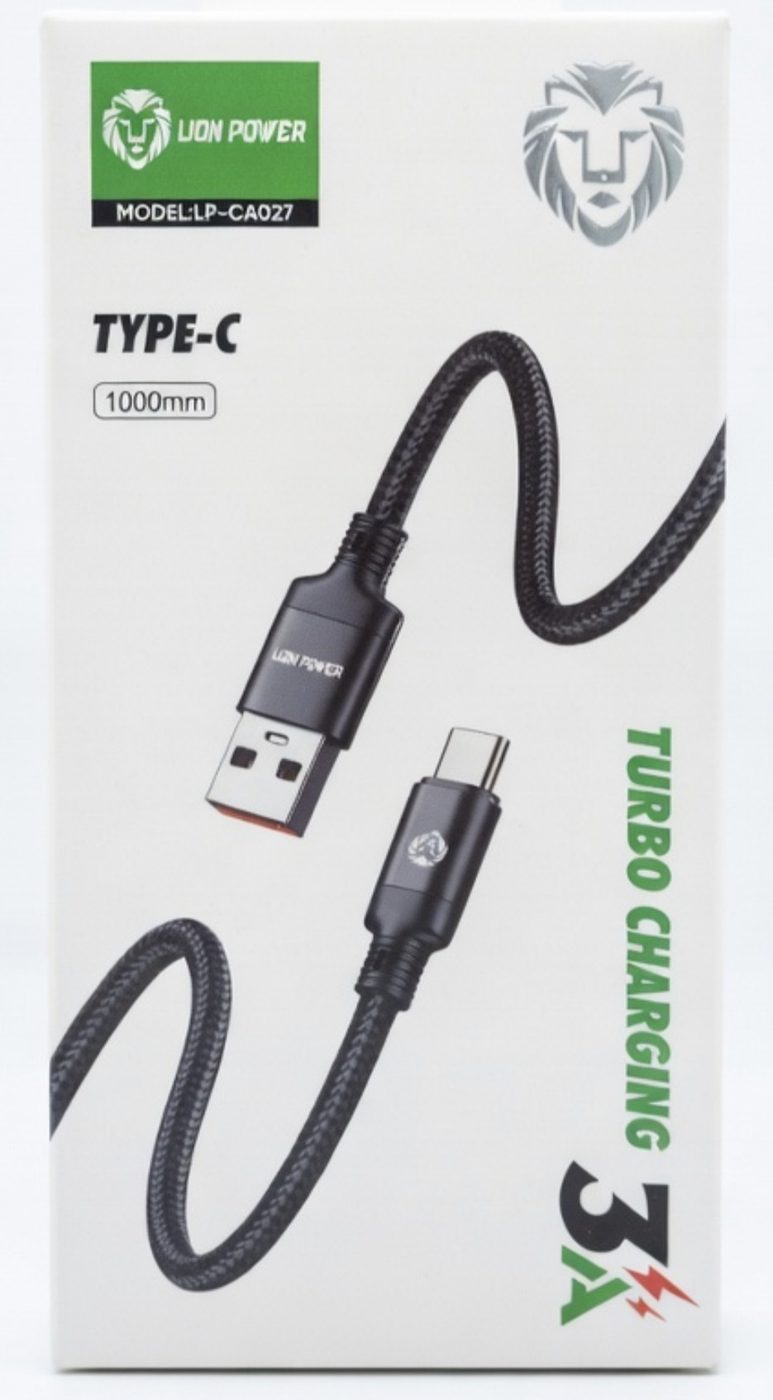 کابل شارژ لایتنینگ CA027 Lion Power