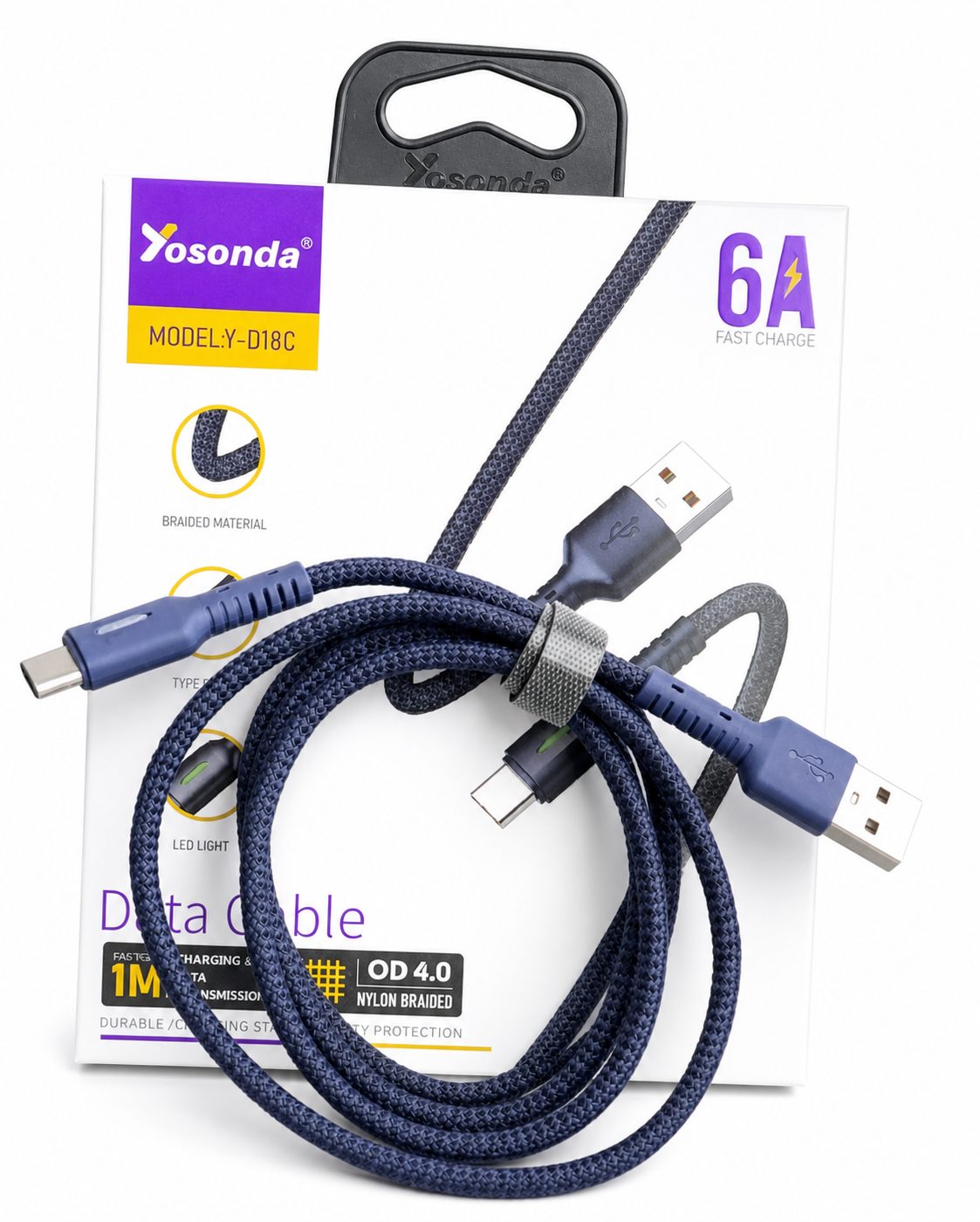 کابل شارژ YOSONDA مدل Y-D18C LED